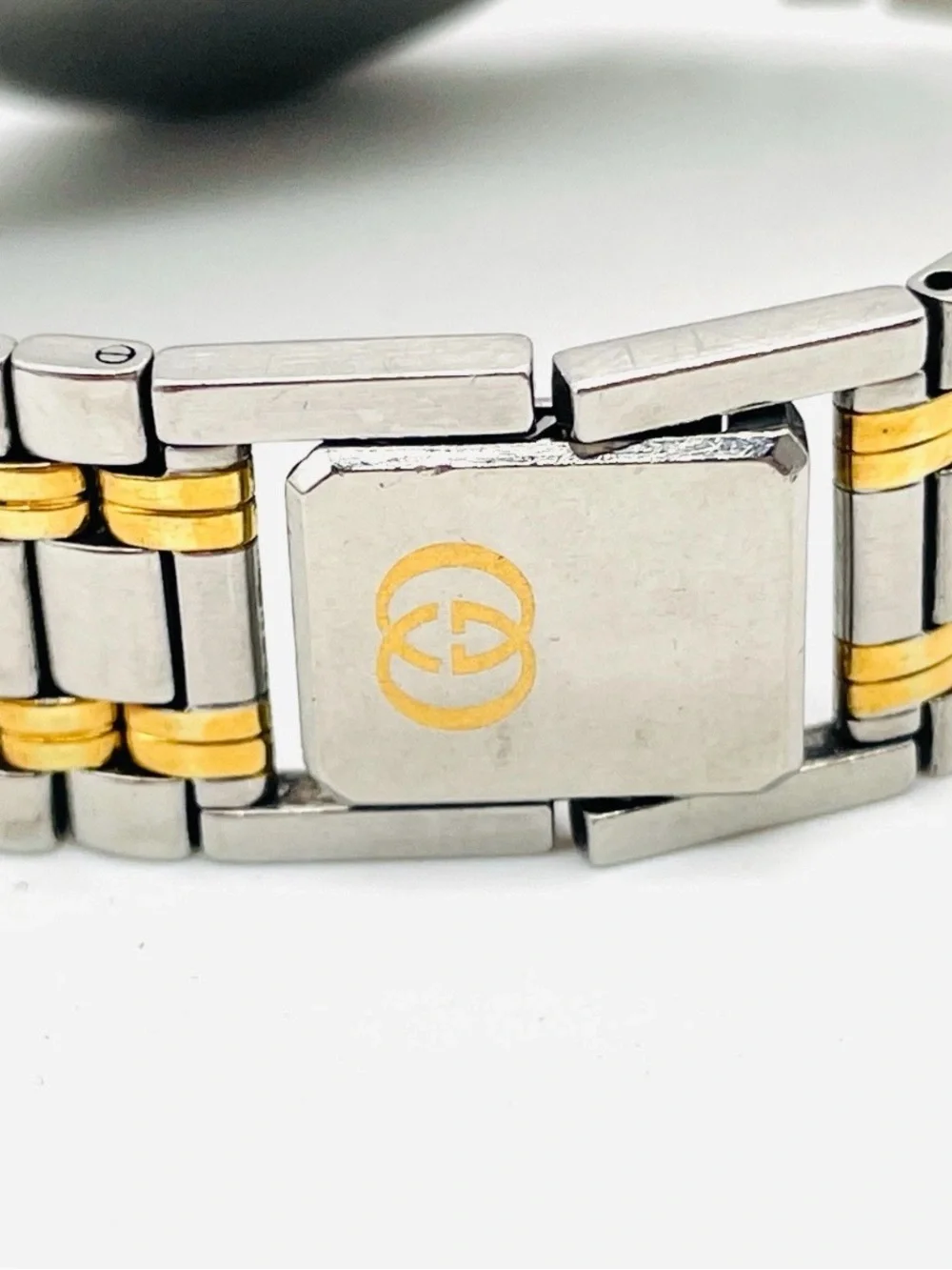 Gucci Two-Tone Stainless Steel Watch with Gold Dial
